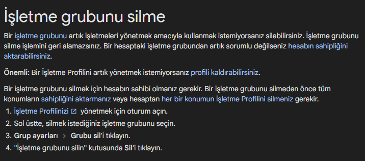 Google İşletme Hesabı Silme Yöntemleri