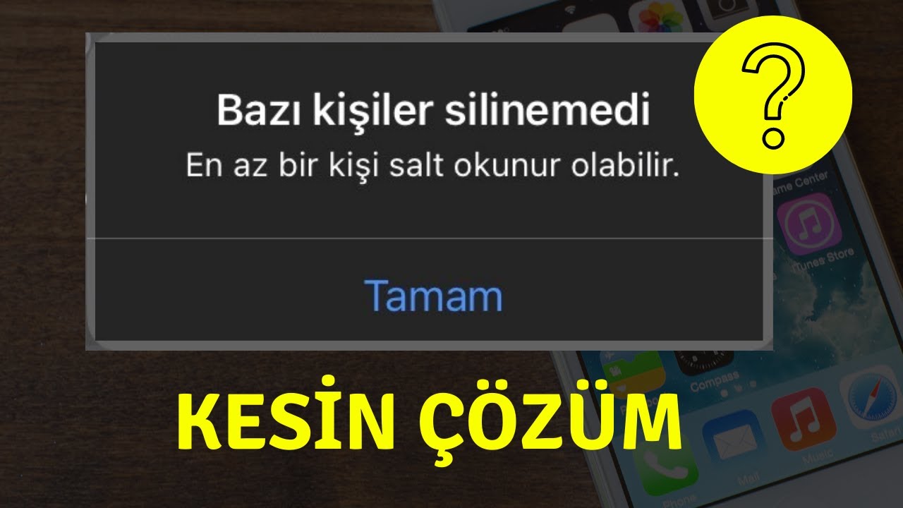 Iphone En Az Bir Kişi Salt Okunur Olabilir Ne Demek