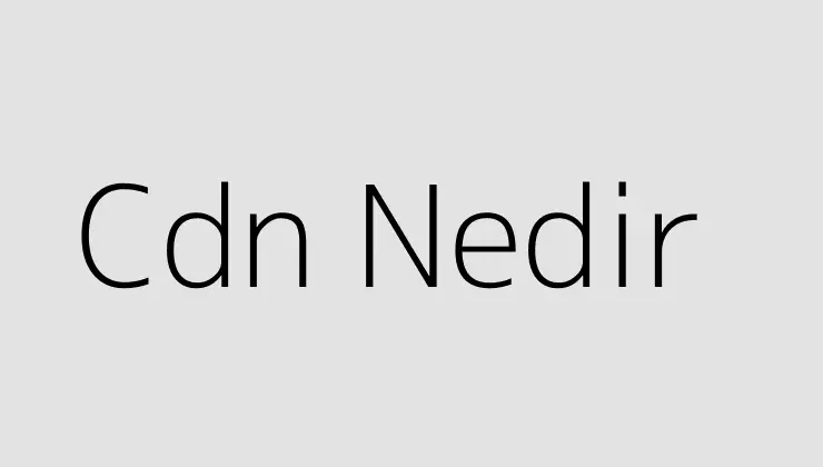 Cdn Nedir