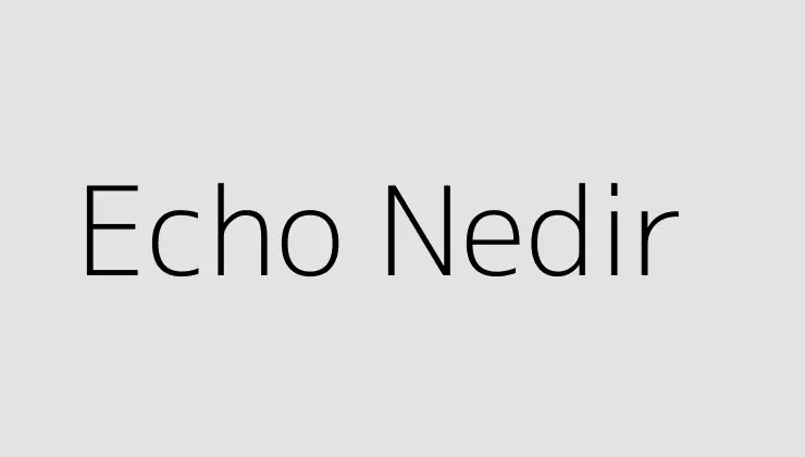 Echo Nedir