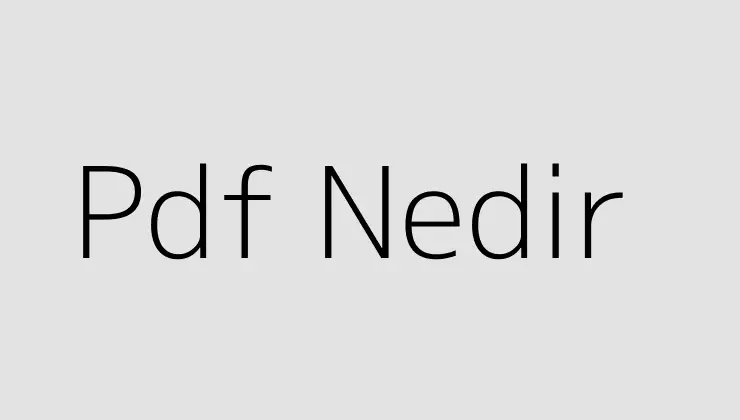 Pdf Nedir