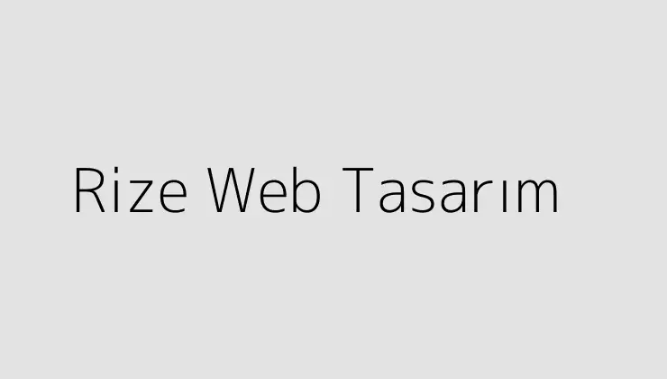 Rize Web Tasarım