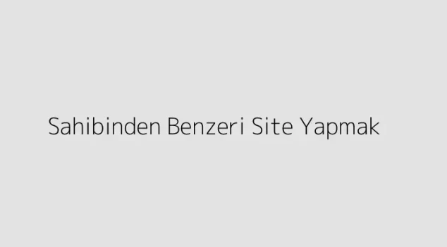 Sahibinden Benzeri Site Yapmak