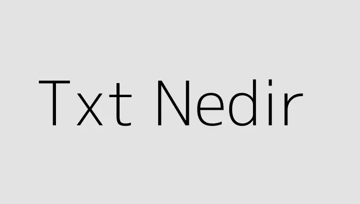 Txt Nedir